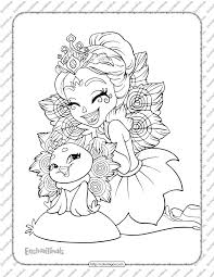 W e begin to color the skin by shading the face and neck with a light flesh color. Printable Enchantimals Coloring Pages For Kids