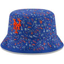 Infant New Era Royal New York Mets Pattern Bucket Hat Bucket Hat New Era New York Mets