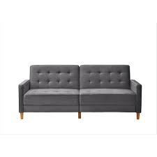 us pride furniture jonathan 80 in gray tufted velvet 2 seater twin sleeper sofa bed with square arms grey in 2020 twin sleeper sofa sofa velvet sofa bed