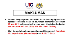 Vessel mtt pasir gudang (imo: Makluman Jpn Utc Pasir Kpb Utc Pasir Gudang Rasmi Facebook