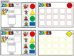 Shows the four different zones and which emotions fall into which zone. Zones Of Regulation Self Check In Teaching Resources