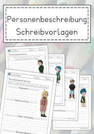 Personenbeschreibung Steckbrief In 2020 Personenbeschreibung Grundschule Unterrichtsmaterial