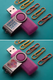 Purple Usb Flash Drive Template Lying On A Turquoise Surface Near Clamps Usb Flash Drive Make Your Logo Purple