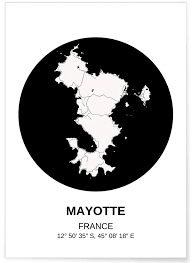 Pour éviter toute attente, nous vous. Carte Mayotte Affiche Ville A Afficher Dans Le Salon L Afficherie