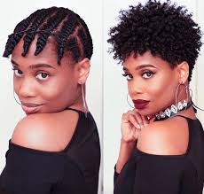 Hit the refresh button on the sides and back of the hair are usually cut shorter than the middle, which allows you to shape the hair the way you desire. 19 Stunning Quick Hairstyles For Short Natural African American Hair The Blessed Queens
