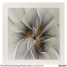 Floral Fractal Fantasy Flower With Earth Colors Jigsaw Puzzle Zazzle Com
