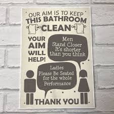 Maybe you would like to learn more about one of these? Funny Bathroom Signs Toilet Door Wall Plaques Men Ladies Shabby