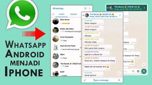 Anda dapat membuat grup di whatsapp dengan mengetuk menu chats, dan memilih opsi new group. Rahasia Cara Mengubah Tampilan Whatsapp Android Menjadi Iphone Youtube