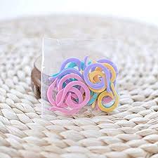 Diy how to make knitting stitch markers with beading wire! Amazon Com 20pcs Knitting Stitch Markers Color Buckle Split Ring Color Ring Yarn Handmade Crochet Diy Tool Crochet Stitch Marker