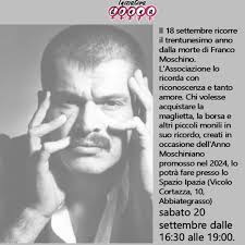 18 settembre 2025 -31° anno dalla morte Franco Moschino- L'Associazione  "Iniziativa Donna" lo ricorda e invita tutti presso lo Spazio Ipazia (V.lo  Cortazza 10) SABATO 20 settembre dalle 16:30 alle 19:00.  #comuneabbiategrasso #abbiategrasso