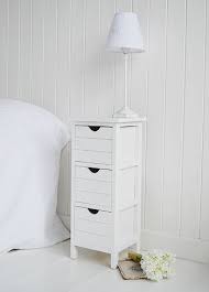Side View Of Dorset Narrow White Bedside Table White Bedside Table Narrow Bedside Table Narrow White Bedside Table
