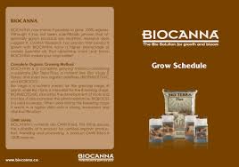 Bio Canna Nutrients Feeding Chart Best Picture Of Chart