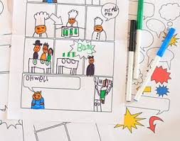 Because it will be easier later in the process of converting to adobe illustrator. Free Printable Comic Book Templates