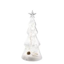 Seaglass christmas tree on light block by crafts a la mode. Led Glass Christmas Tree 23 5cm
