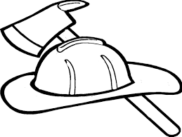 Brave firefighter in cartoon style with smiling mustached fireman in protective hood and black helmet with firefighting badge. Firefighter Hat Coloring Page Clipart Panda Free Clipart Images Fireman Helmet Fireman Quilt Fireman Coloring Pages