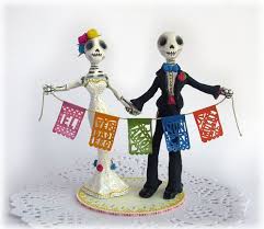 Incredible Day Of The Dead Wedding Cake Toppers Wedding Cake Toppers Mexican Wedding Cake Themed Wedding Cakes