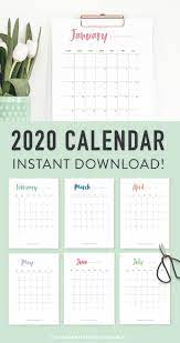 You can even make yours extra special by adding in personal events. Printable 2020 Calendar A Pretty Monthly Calendar Planner