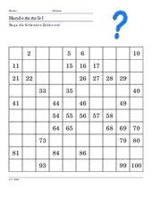 Lernstubchen die hundertertafel mathematikunterricht nachhilfe mathe matheunterricht / daf arbeitsblatt des tages zum ausdrucken. Mathematik Arbeitsmaterialien Hunderterfeld Haus Tafel 4teachers De