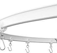 KXLife Flexible Ceiling Curtain Track, Ceiling Track for Curtains, Curtain  Track Ceiling Mount, Curtain Rail, Ceiling Curtain Rod, Sliding Curtain ...