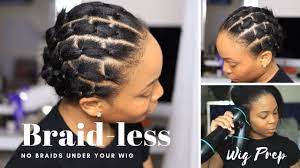 In this video i will be showing exactly how i braid my client hair for under her wigs. Forget Cornrows Underneath Wigs Try This Instead Braid Less Method Wash Day W Revair Youtube