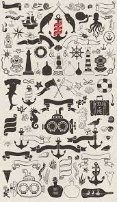 See more ideas about nautical pictures, sailing, sailing ships. Nautical Romantic Vector Pack Nautical Tattoo Art Tattoos