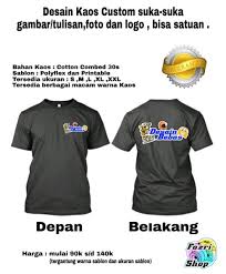 Kenali profil baja ringan untuk desain rumah tahan gempa. Jual Desain Baju Kaosnya Custom Suka Suka Bisa Satuan Di Lapak The Fa Store Bukalapak