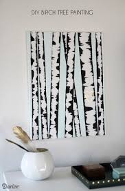 Birch Tree Wall Art Diy Wall Art Birch Tree Painting Tutorial Darice Birch Tree Art Birch Tree Painting Diy Painting