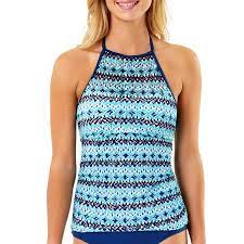 Tahiti Tahiti Women S Fashion High Neck Swim Tankini Top Walmart Com Swim Tankini Tankini Swim Tops Tankini