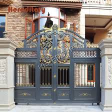 Hot Item Aluminum Art Door Metal Door Metal Courtyard Door Are Cheap In 2020 Metal Door Fence Gate Design Gate Design