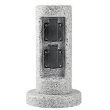 Aussen Steckdose 2 Fach Energie Saule Stein Design Garten Hof Strom Verteiler Harms 103225 Kaufen Bei Www Etc Shop De Gmbh Co Kg