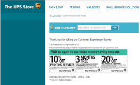 Ups Store Customer Satisfaction Survey Surveys Customer Survey Ups Store