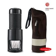 Cafetiere Manuelle Staresso Machine A Cafe Italienne A Piston En Acier Inoxidable Et Verre Resistant A La Chaleur Pour Expresso Cappuccino Noir Sac