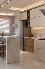 Uma Opcao Simples E Bonita De Sanca Com Iluminacao Interna Modern Kitchen Renovation Kitchen Design Small Modern Kitchen