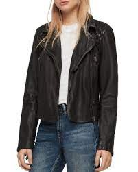 Allsaints Cargo Quilted Leather Biker Jacket Women Bloomingdale S All Saints Leather Jacket Jackets For Women Jackets