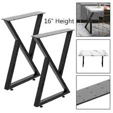Vevor Metal Table Legs Set Of 2 Dining Table Leg Black 28 Height Coffee Table Leg Diy