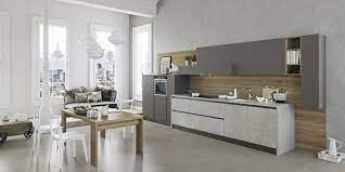 Fitted Kitchen With Integrated Handles Kali By Arredo 3 Kitchen Inspiration Modern Living Room Kitchen Kitchen Remodel