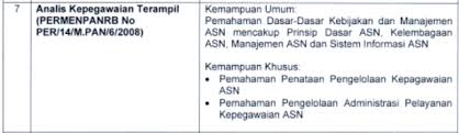 Sekian penjelasan yang bisa admin berikan mengenai contoh soal uji kompetensi d3 analis kesehatan. Kisi Kisi Materi Skb Cpns 2021 Analis Kepegawaian Terampil