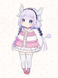 Rainbow Unicorn Fan Art Kanna Kamui Miss Kobayashi S Dragon Maid Kobayashi San Chi No Maid Dragon Miss Kobayashi S Dragon Maid Cute Anime Chibi
