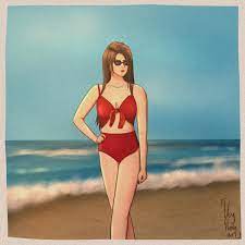 Retro Lisa Lisa at the beach by me [NSFW] (marked nsfw for swimsuit) :  r/StardustCrusaders