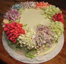 Various Colors Of Hydrangea Hydrangea Cake Wedding Cake Hydrangea Floral Cake