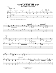 All ▾ free sheet music sheet music books digital sheet music musical equipment. Here Comes The Sun Guitar Tab By The Beatles Guitar Tab