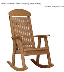 Rocking chairs were first invented in 1710 but back then this was just a pair of ice skates tied to a chair. Luxury Poly Furniture High Back Porch Rocker Outdoorpolyfurniture