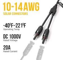 Vrbgify Y-Branch Solar Connector Parallel Adapter Cable Kit for Solar  Panels-Durable Wire Plug Tool for Efficient Connection 385SA04-427D