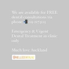 That is why during level 2, we will be open 7 days a week with free. Hello Dental Auckland New Zealand General Dentist Facebook