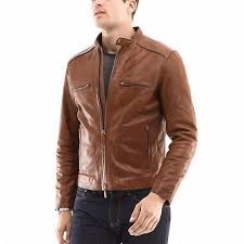 Coach Bleecker Leather Racer Leather Jacket Men Jackets Men Fashion Leather Jacket