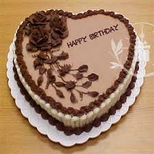 Heart Shape Happy Birthday Chocolate Cake Full Flavored Choco Cake Happy Birthday Chocolate Cake Happy Birthday Cakes Heart Shaped Birthday Cake
