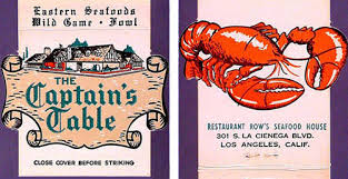 The Captain S Table Los Angeles Restaurants Restaurant Icon Captain