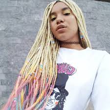 Black And Platinum Blonde Ombre Braids Amazing Ombre Braids Like You Ve Never Seen Them Before Ombre Braid Black Hair Ombre Short Box Braids