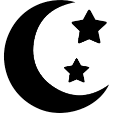 Crescent Moon Phase Shape With Two Stars Free Vector Icons Designed By Freepik Pumpkin Stencil Svg Shapes Pumpkin Carvings Stencils