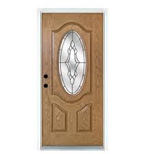 Mp Doors 36 In X 80 In Andaman Light Oak Right Hand Inswing 3 4 Oval Lite Decorative Fiberglass Prehung Front Door N3068r3hady24 The Home Depot Fiberglass Entry Doors Fiberglass Door Front Door